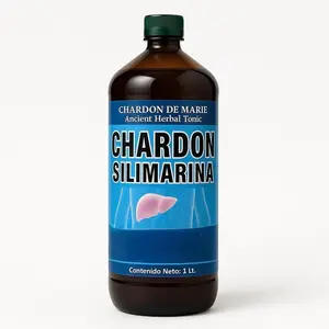 1,000ML Chardon de Marie Juice Tonic Jugo De Silimarina Milk Thistle 1 Liter 33.3Fl Oz Herbals Deep Lung Support Tonic, Herbal Formula for Respiratory Health, Clear Breathing, Bronchial Congestion