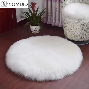 Shaggy Round Carpets Plush Carpet for living room Sofa bedroom Floor Mat kid play mat Kitchen Rugs soft Yoga Mat Home Decor