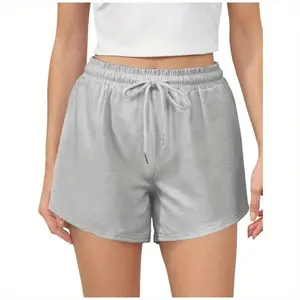 Women's Sweat Shorts Summer Lounge Cotton Drawstring SweatShorts Cute Fleece Athletic Running Shorts with Pockets