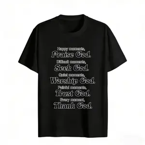 Inspiring Faith Messages Women's Graphic Tee Casual Streetwear Style Cotton Regular Fit Crew Neck Short Sleeve Religious Fashion T-Shirt For summer Everyday Wear rachel new outfit