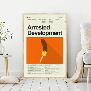 Arrested Development Banana Poster, Vintage Poster, Retro Poster, Midcentury Art, Mid-Century Modern Halloween Poster