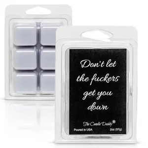 Don't Let the Fuckers Get You Down - Mango & Coconut Scented Melt - 1 Pack - 2 Ounces - 6 Cubes