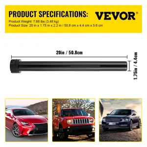 VEVOR Inner Tie Rod Installation Kit, Includes 13 Crowfoot Adapters, Durable 1/2 Inch Drive Tube for Efficient Removal, Crafted from Robust Steel, Ideal for Automotive Maintenance