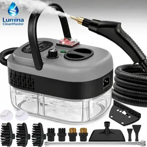 Pressurized Handheld Multi-Surface Natural Steam Cleaner with 14 Accessories, Powerful Chemical-Free Steam Cleaner, Suitable for Home and Cars, Cleaning Washing Machines, Air Conditioners, Kitchens, Summer Appliance Cleaning Tool. Home Use.