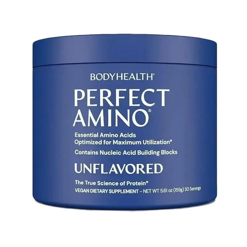 PerfectAmino Powder - BCAA and EAA Powder for Pre and Post Workout - Amino Acid Energy Drink for Men and Women to Support Lean Muscle and Recovery - Strawberry - 30 Servings