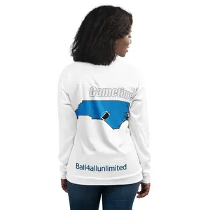 Charlotte Professional Football MerchandiseGametime-Unisex Bomber Jacket-solid/white Fabric Fit