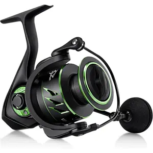 Viper X Spinning Reels, Carbon Fiber 33LBs Max Drag, 10+1 Shielded BB, Saltwater Freshwater Spinning Fishing Reel, 5.2:1/6.2:1, 500, 1000, 2000, 3000, 4000, 5000 Series