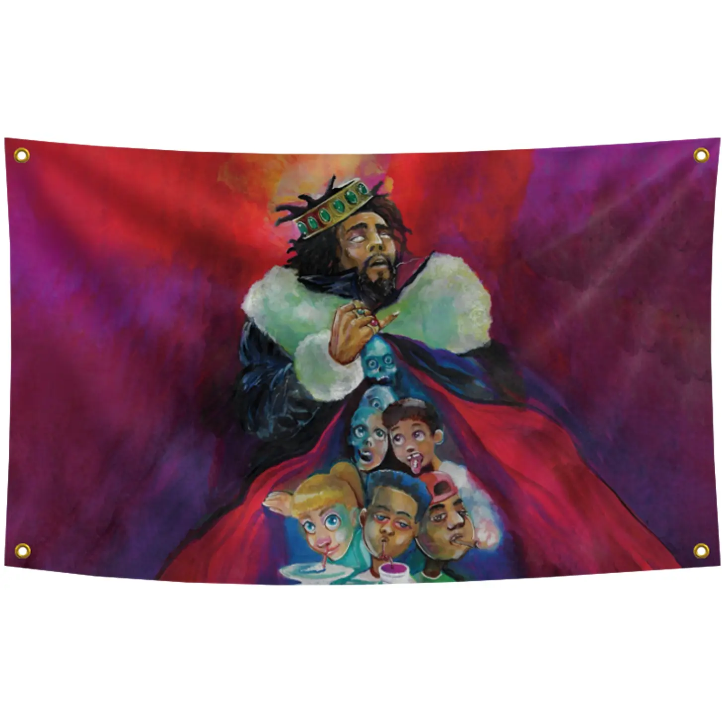 Hip Hop Flag Tapestry, Polyester Room Decor, Vibrant Fade-Resistant Wall Hanging, Ideal Gift Idea for  Accent bedroom home wall decor