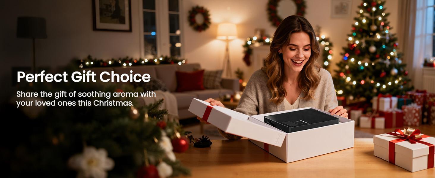 Waterless Essential Oil Diffuser 5000 Sq.Ft Coverage for Large Home, Hotel, or Office, 200ml Cold Air Scent Diffuser Machine with Bluetooth App Control, Quiet No-Heat HVAC Fragrance Diffuser