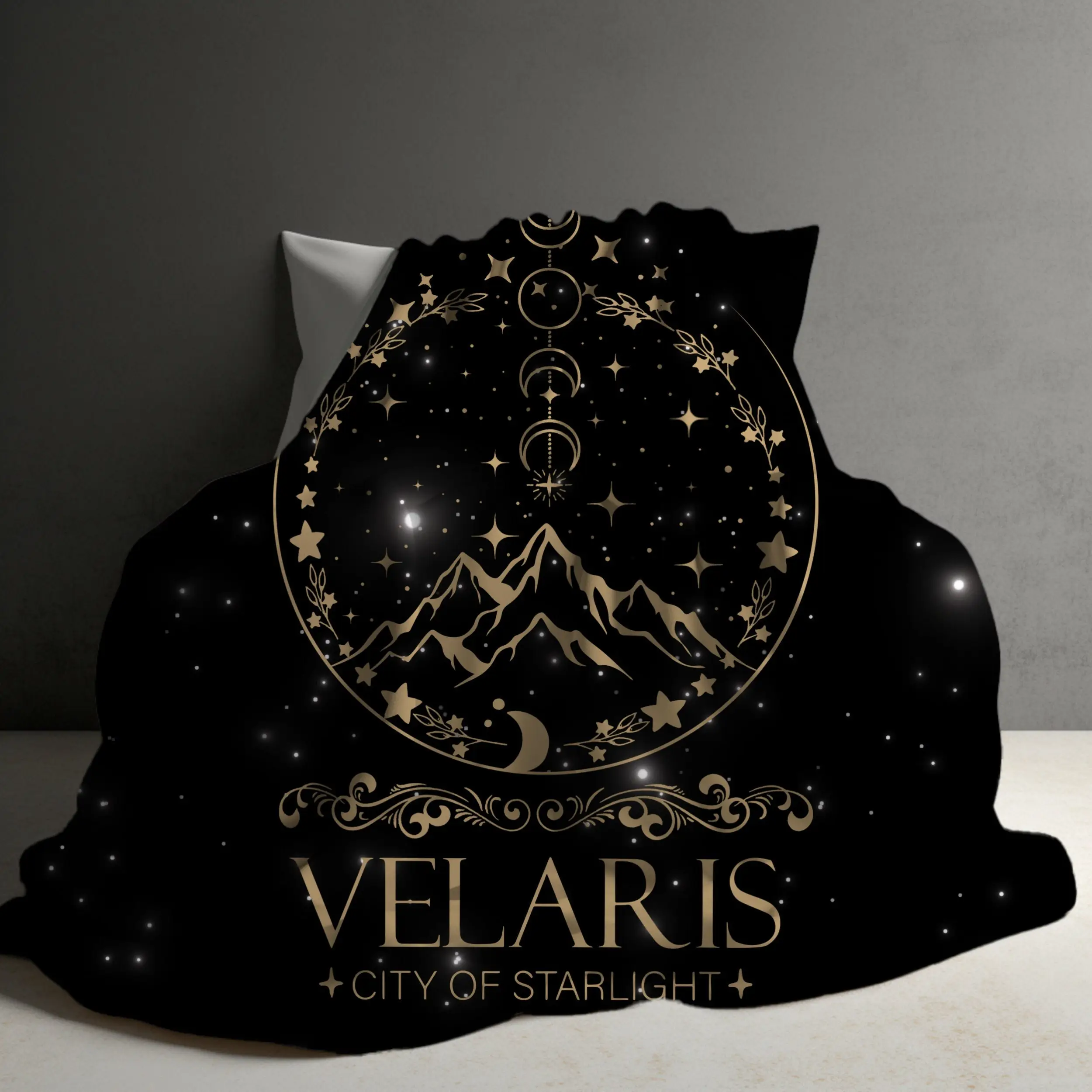 Velaris Blanket, ACOTAR Merch, The Night Court, A Court Of Thorns and Roses Gifts, SJM, City Of Starlight Plush Throw, Bookish Gifts For Her