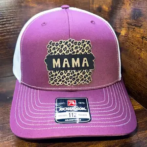 Mama leather patch hat
