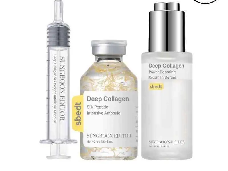 [Sungboon] Silk Collagen & Peptide Face-Lift Duo Tiktok Exclusive – Ampoule + Rejuvenate Serum with 8 types Hyaluronic Acid for wrinkles & fine lines | Gift set Firming, Moisturizing, Collagen Boosting, Anti aging Korean Home Aesthetic for all skin types