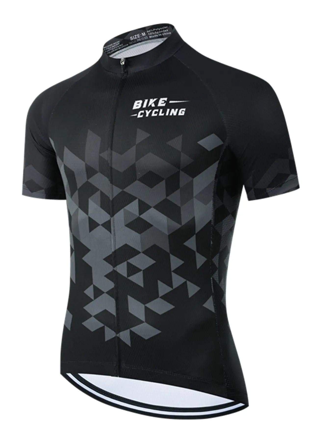 New Bike Bicycle Sports Jersey, Short Sleeve Cycling Shirt, Road Bike Top, Summer Biking Apparel, Sportswear Top, Cyclist Jersey, Sporty All-Over Print, Slim-Fit, Athletic Top