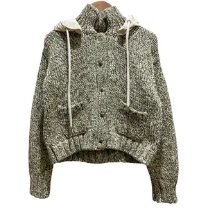 Pre-owned MONCLER Cotton Small Leather Goods Knit 2way Cardigan