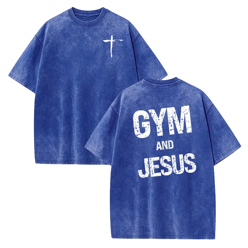Washed T-shirt-Blue