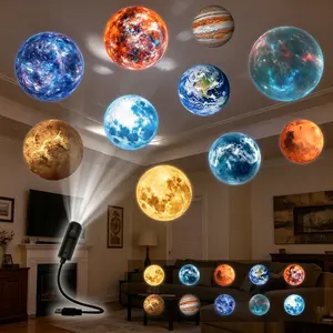 Galaxy Projector,Planet Projectors-USB planet night light-10 lighting modes,360° Rotating,suitable for home scenes, small footprint, clear projection.