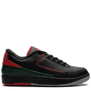 Nike Air Jordan 2 Retro Low Christmas Black Red Green DV9956-006 Mens Sizing New Fashion Sneakers