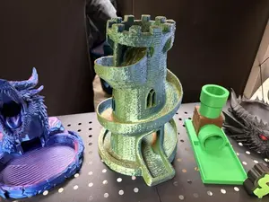 3D Printed Castle Dice Tower