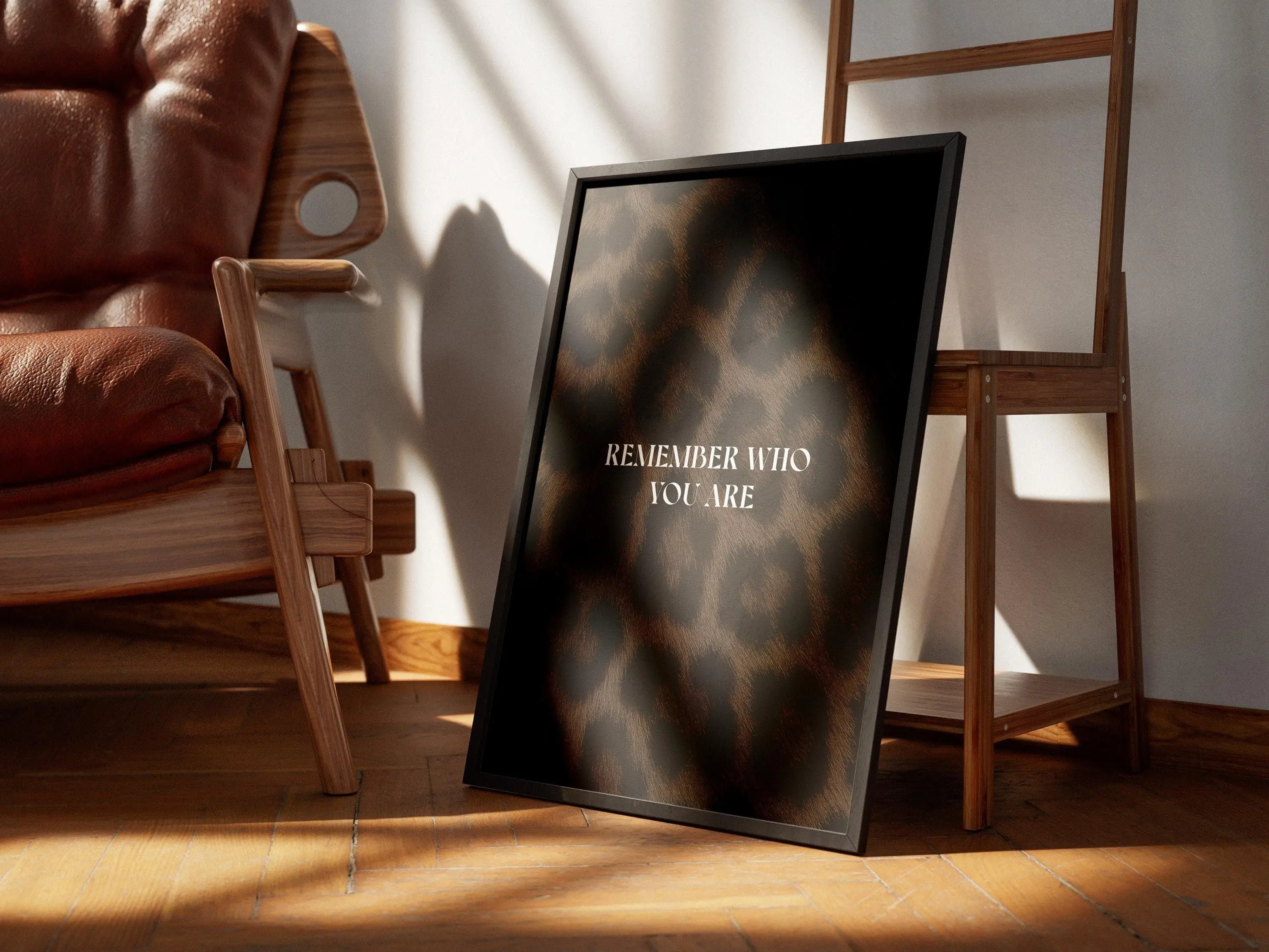 [SALE UP TO 50% + FREE SHIP] - Leopard Print Empowerment Poster: Remember Who You Are ( A3, 18x24 Size) (poster) (No Frame)