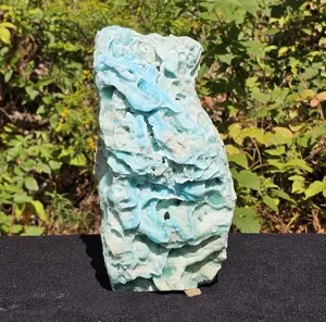 Blue Aragonite Statement Piece - Large Natural Display Crystal with Beautiful Caribbean Tones