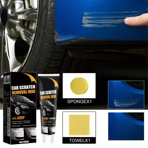 Car Scratch Care Cream Car Polish Wax for Car Paint Care Helps Improve Scratch Appearance Surface Cleaning Polishing Compound Gloss Finish Car Detailing - 120ml