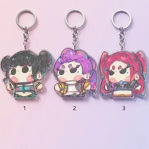 Huntrix Keychain, KPop Demon Hunters Anime Acrylic Charm, Gift for KPop Fans
