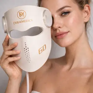 DermMedica Wireless LED Face Therapy Mask – Professional Light Treatment at Home