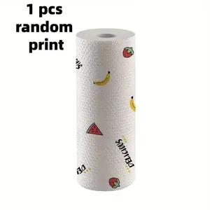 60-Piece Multi-Use Kitchen Towel Roll, Washable Reusable Oil-Free Non-Stick, Ideal for Kitchen Bathroom Bedroom, Multifunctional Home Cleaning Cloth