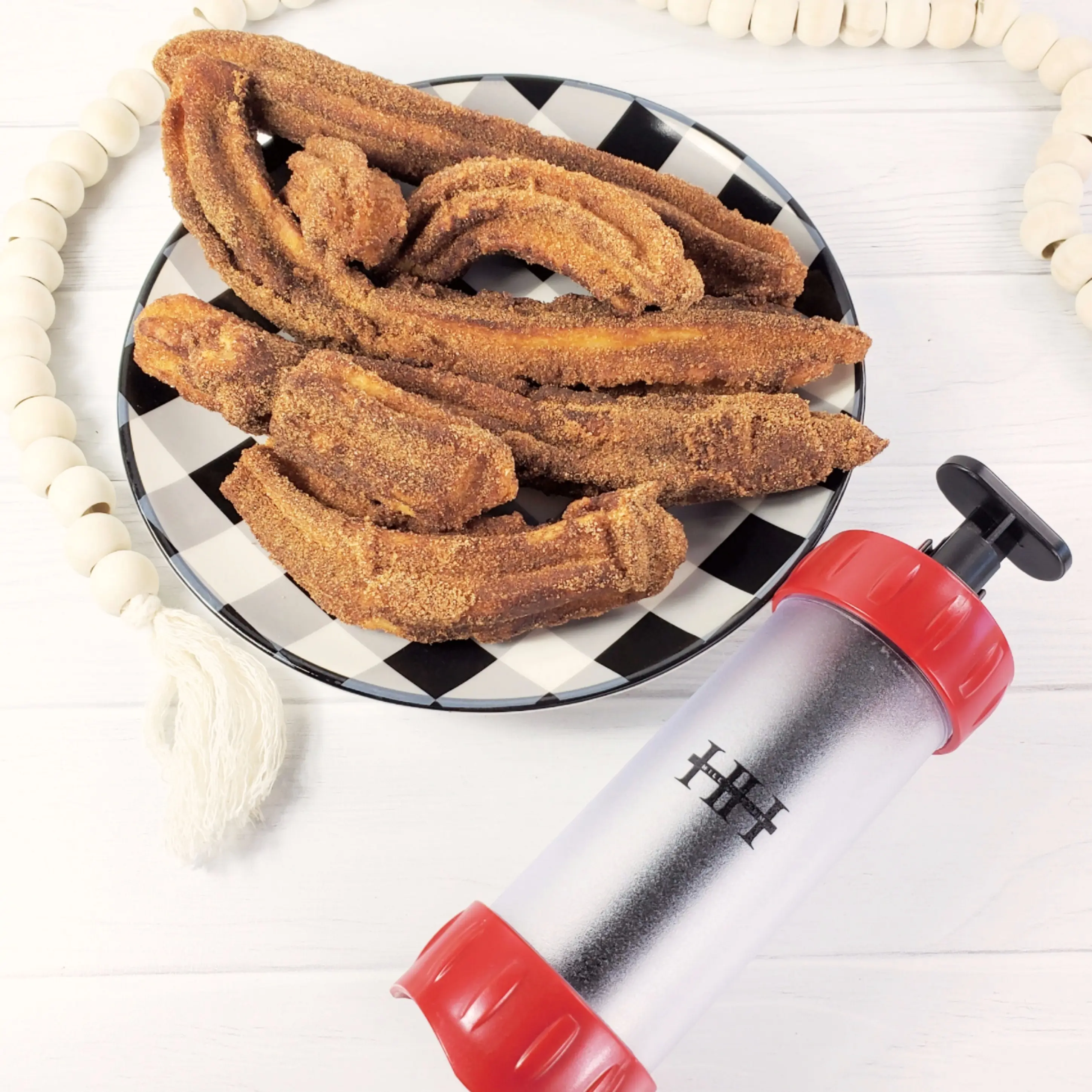 Churro Maker Hill Hjem Churro Making Kit Easy to Push Make Churros at Home Churras Kitchen Plastic Utensils Equipment