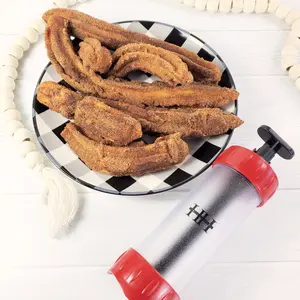 Churro Maker Hill Hjem Churro Making Kit Easy to Push Make Churros at Home Churras Kitchen Plastic Utensils Equipment