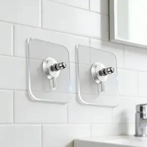 BUY 10 GET 10 FREE 20PCS Adhesive Frame Hooks WallMount Self-Adhesive HooksSuitable for Bathroom andKitchen Decoration