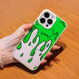 Slime Phone Case for iPhone11/12/13/14/15/16/16E/mini Matte Magnetic Phone Case Compatible with MagSafe Precise alignment Acrylic Wireless