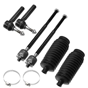 6pcs Front Inner Outer Tie Rod Links Suspension Steering Tie Rod End EV80645 ES800408 for Dodge Caliber 2007-2012 for Jeep Patriot Compass 2002-2016