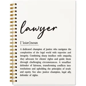 Lawyer Gifts Spiral Notebook, Law School Gifts for Women Men Journal, Law School Essentials Office Supplies, Lawyer Attorney Notebook, 5.5x8.3 Inch