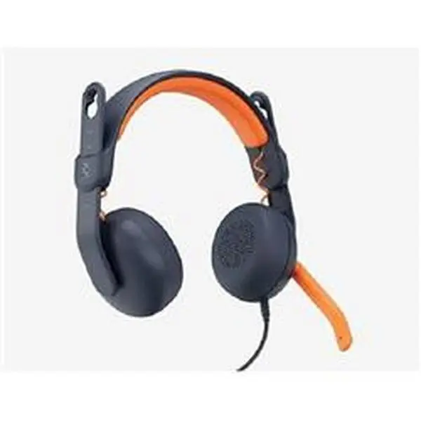 Logitech Core 981-001362 Zone Learn Wired Overhead Headset - Binaural On-Ear, 3.5mm Cable, USB Plug, Adjustable Slider, Durable Noise-Canceling Cabled Link Audio Accessory for Education