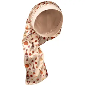 SeSe Code Reversible Satin Sleep Bonnet, Oversized Double Layer Elastic No Shift Bonnet for Long Thick Curly Hair