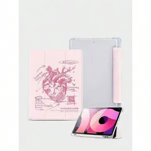 1-Pack Colorful Heart-Print Tablet Case, Soft Shock-Absorbing Protection, Ultra-Thin / Stand Function / Auto-Wake, Compatible With IPad 9.7/10.2/10.9/11/12.9, 10th Gen, Air 11, Air 4/5/6, And Galaxy A7/A8/A9+/S6/S7/S8/S9/S9FE/S10+.