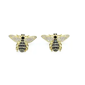 Gold Bumblebee Earring