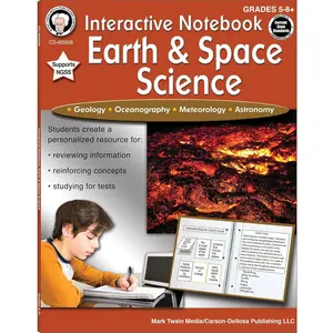 Mark Twain Earth & Space Science Interactive Books, Grades 5-8, Geology, Oceanography, Meteorology, and Astronomy Books, 5th Grade Workbooks and Up, Classroom or Homeschool Curriculum Paperback – January 12, 2018