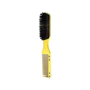 Double-Sided Beard Brush & Beard Comb Barber Brush for Grooming Beard Non-Slip & Sturdy Bristle Brush for Clean Cuts Comfort Heatless Haircare