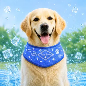 Paws Sauvy Pva Dog Cooling Scarf, Adjustable Neck Wrap 18-70cm, Breathable Anti-Heatstroke, Perfect for Summer Walks
