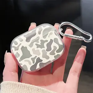 Classic Camo Earphone Case for Airpods 4 3 2 1 Pro - Military Style Durable Design with Camouflage Pattern