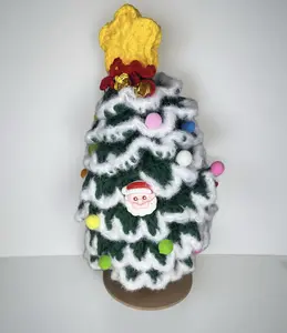 7-Layer Handmade Crochet Christmas Tree