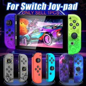 Wireless Controller for Game Handheld, Compatible with Switch Lite Oled, Dual Vibration Function, Cool Replacement Accessory