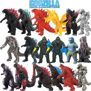 Anime Godzilla X Kong The New Empire New PVC Action Figures Titan Godzilla Soft Glue Monster Doll Model Ornaments Toys Gift