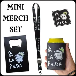 PA LA PEDA Mini Merch Set with Koozie, Bottle Opener, Lanyard bottle opener  & Clog Charm