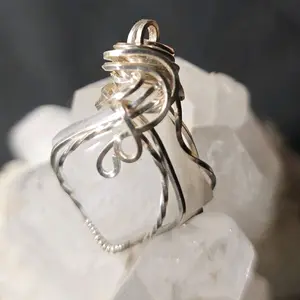 Rainbow Moonstone Pendant Elegantly Wrapped in Silver Wire Comes with Small Charm for Stylish Jewelry