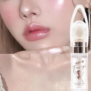 1PC Shimmering Fairy Highlighter Powder, Long Lasting Shimmer, Body Glitter Powder, Multi-purpose, Charming Effect, Lightweight, Beauty Lover, Music Festival Christmas Makeup