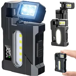 Mini 500 Lumen Flashlight - Rechargeable Mini Light with 180° Magnet & Keychain | Super Bright 3-Mode Pocket Torch for Outdoor, Emergency, EDC (1200mAh