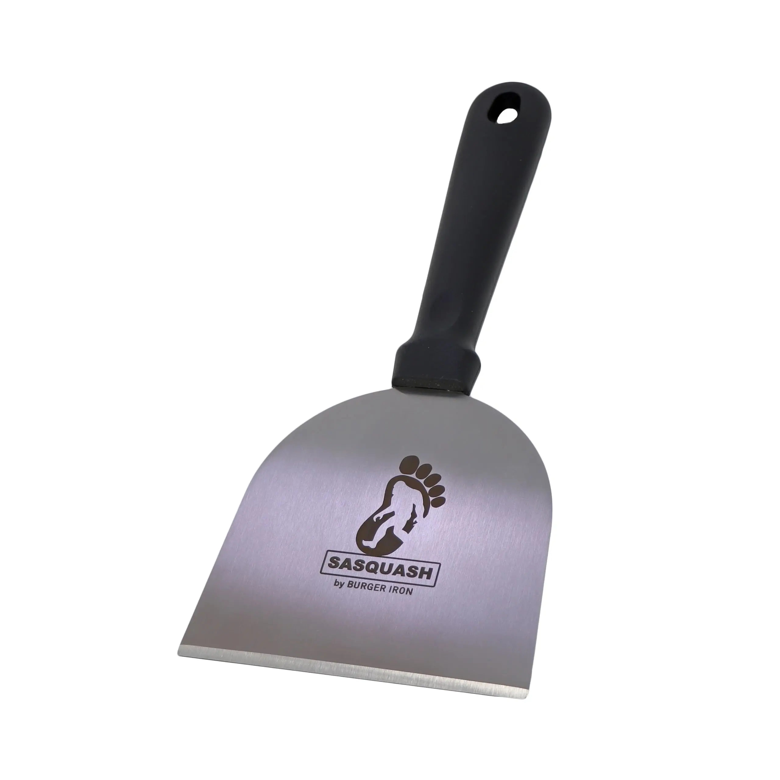 Sasquash Grill Scraper, Griddle Spatula, Stainless Steel, Wide Face, 5 inch